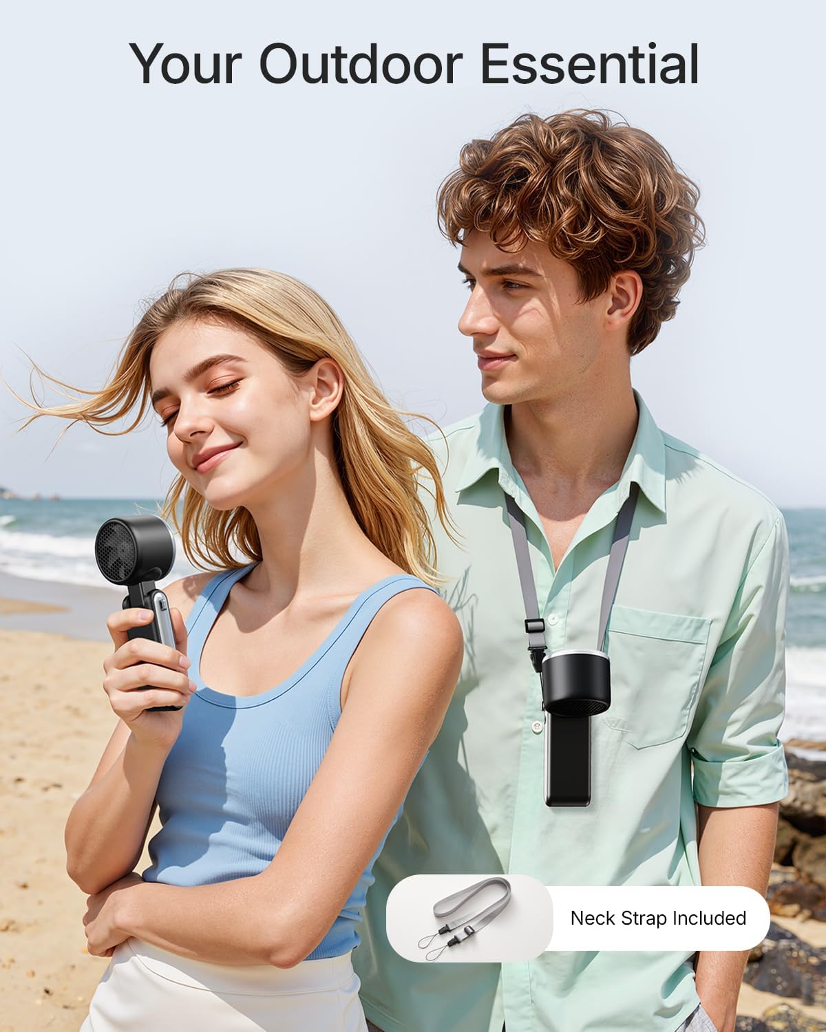 AeroLite™ Portable Fan with Digital Display