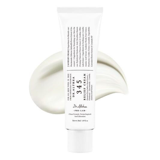 Dr.Althea 345 Relief Cream | Korean Moisturizer for Sensitive & Acne-Prone Skin | 50ml
