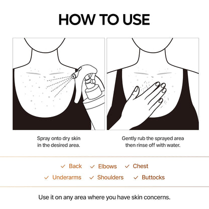 Dr. Melaxin Peel Shot | Korean Body Spray for Dark Spots