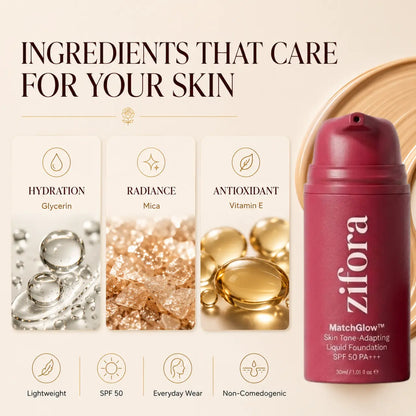 MatchGlow™ - Korean Color-changing Foundation with SPF50