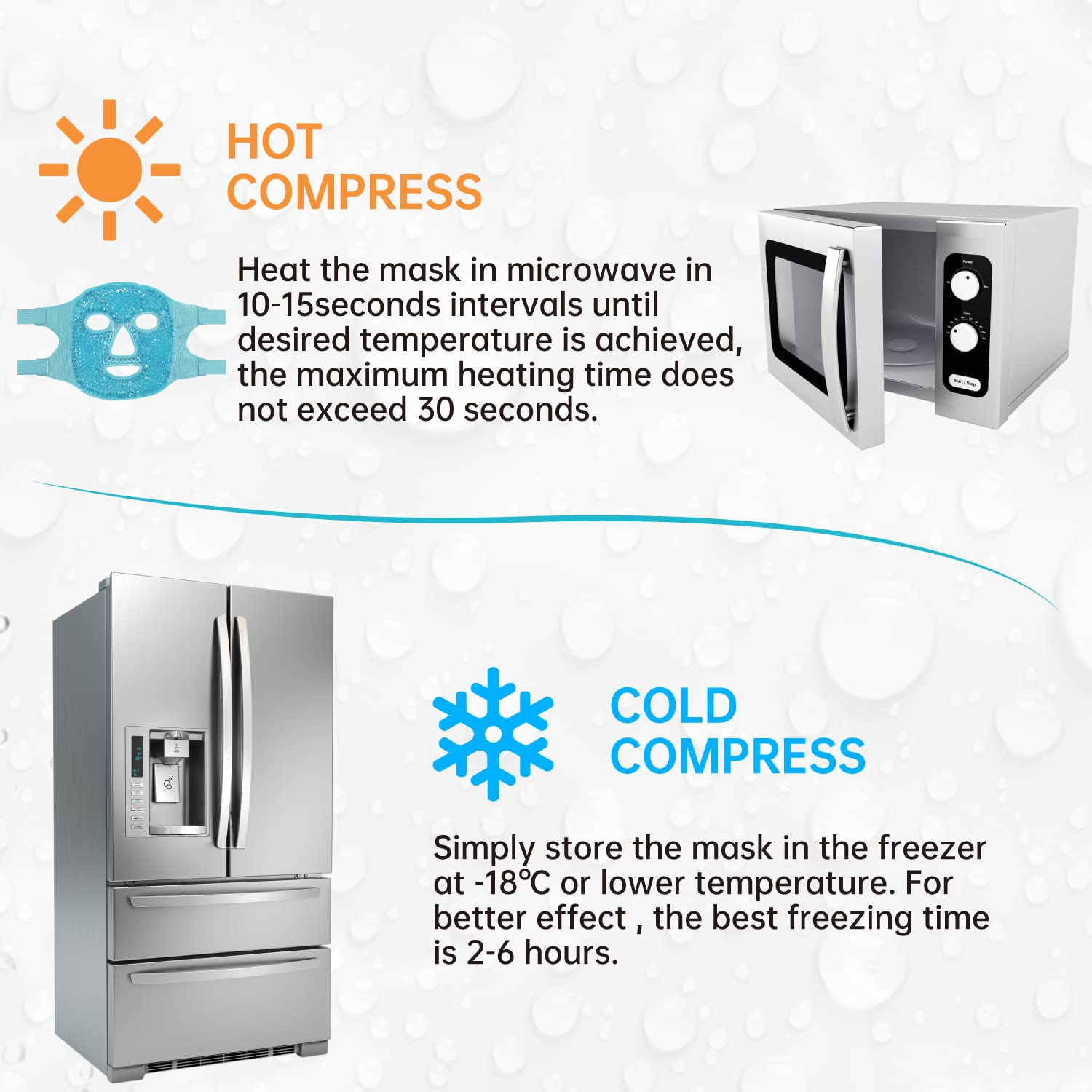 CryoVeil hot and cold therapy instructions