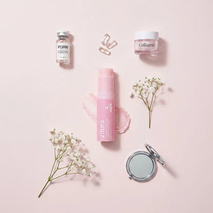 Volumé balm stick skincare ingredients graphic